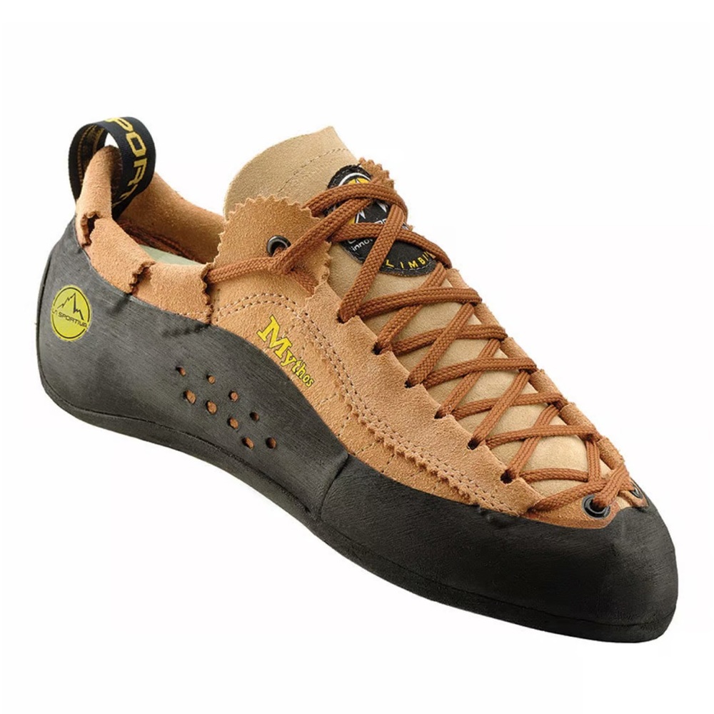 La Sportiva Mythos Climbing Shoes Brown + Chalk